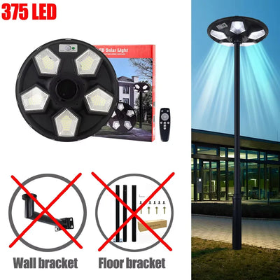 Lampadaire Solaire Détecteur de Mouvement Extérieur