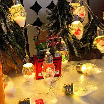 Guirlande Solaire Sapin de Noël 5 m 20 Ampoules Étanche