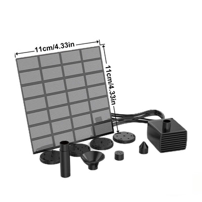 Fontaine Solaire Flottante Lotus 1,5W avec 6 Buses