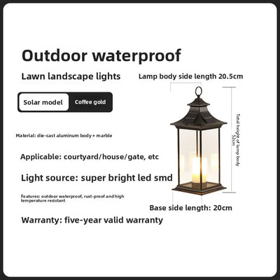 Bougie Solaire Décorative pour Jardin