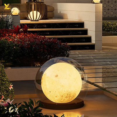 Applique Solaire Murale Lune Lumineuse de Jardin