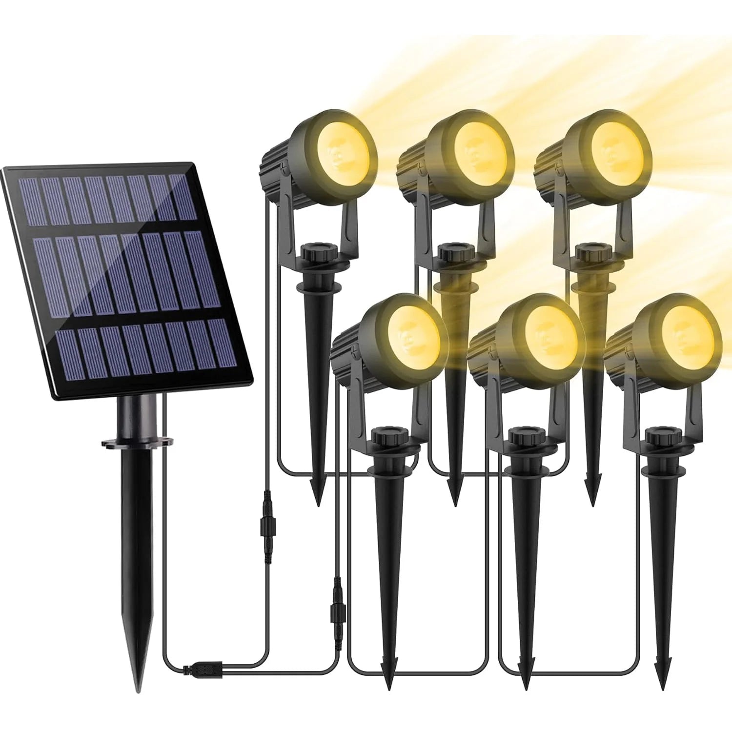 Projecteur solaire LED extérieur IP65 applique murale pour jardin