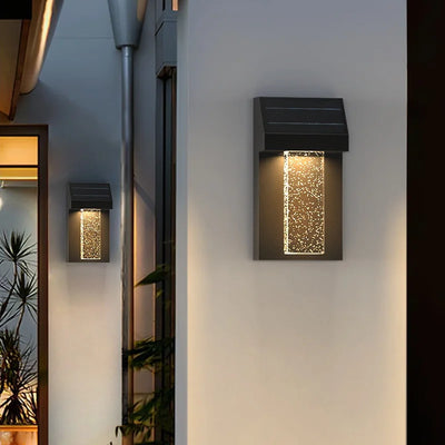 Applique Solaire Murale Extérieure Cristal Étanche