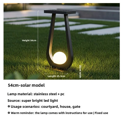 Lampe Solaire de Sol pour Pelouse et Jardin