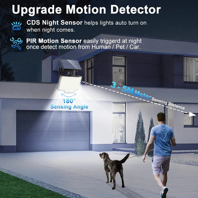 Projecteur Solaire avec Détecteur de Mouvement 348 LED