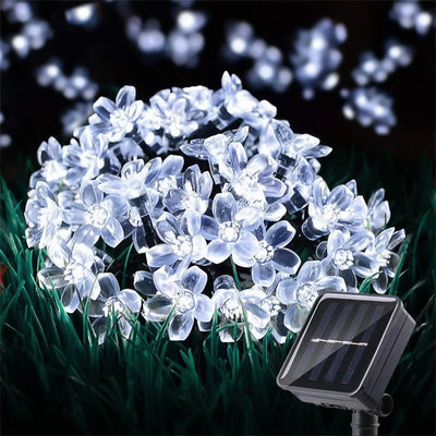 Guirlande Solaire Extérieur Fleurs de Cerisier Sakura Étanche