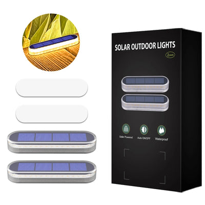 Lumière Solaire de Marche 30 LED Adhésive, Étanche – 2 à 6 Pièces