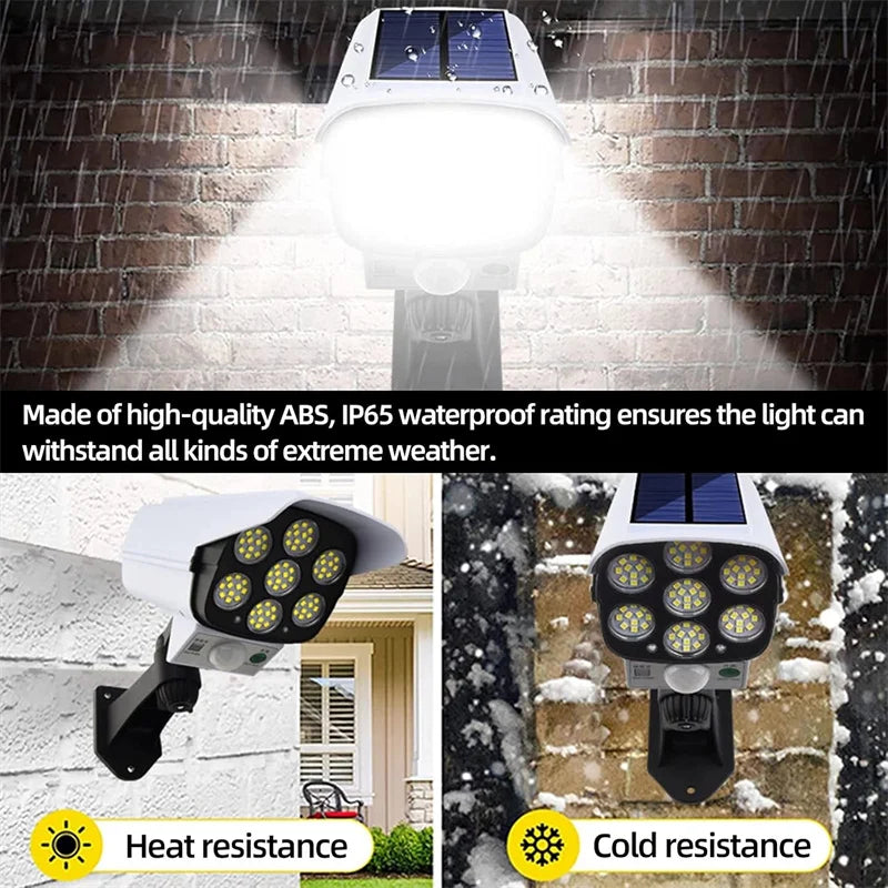Projecteur Solaire Extérieur Factice Anti-Intrusion avec Détecteur de Mouvement