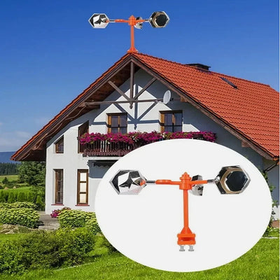 Effaroucheur Solaire et Éolien Réfléchissant 360° pour Ferme