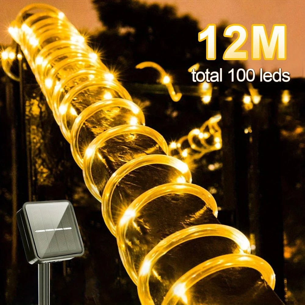 Guirlande Solaire Extérieure Tube Lumineux Étanche