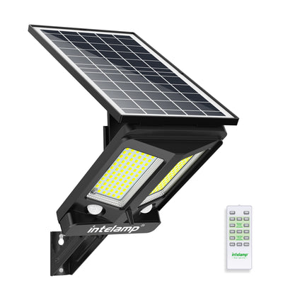 Lampadaire Solaire 3000LM Grand Panneau Détecteur