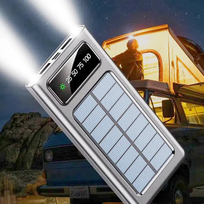 Power Bank Solaire 200000mAh USB 4 en 1