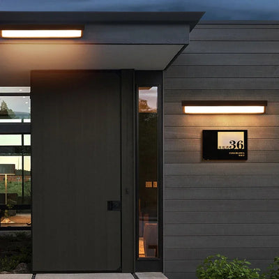 Applique Murale Solaire Extérieur LED Tricolore Étanche IP65 Design Barre