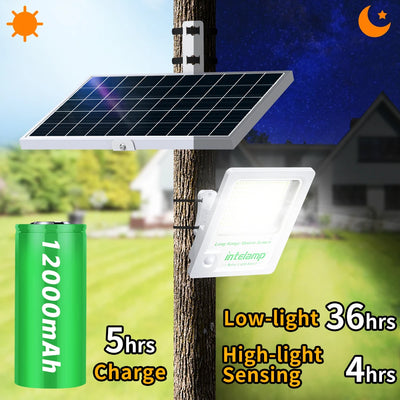 Projecteur Solaire Sécurité 3000lm Détecteur Mouvement IP65