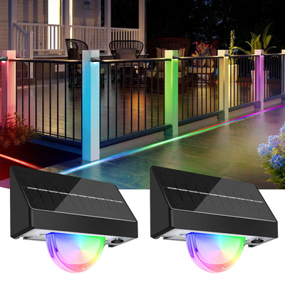 Lampe Solaire d'Escalier LED RGB Couleur Changeante Marches