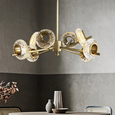Guirlande solaire verre craquelé lumière froide