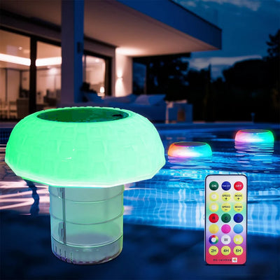 Lampe Solaire Flottante de Piscine LED RGB Étanche IP68