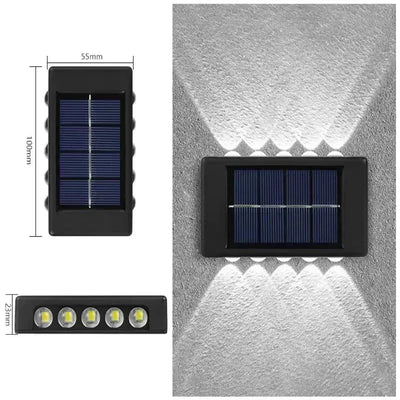 Applique Solaire Murale Extérieure Haut Bas Étanche
