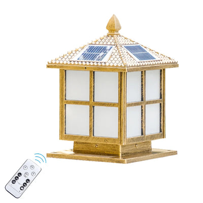 Borne Solaire LED Colonne de Jardin Étanche