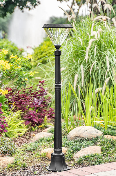 Lampadaire Solaire de Jardin Aluminium Étanche