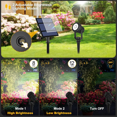 Projecteur Solaire Extérieur 1 à 6 Têtes Orientables IP65