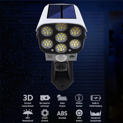 Projecteur Solaire Extérieur Factice Anti-Intrusion avec Détecteur de Mouvement