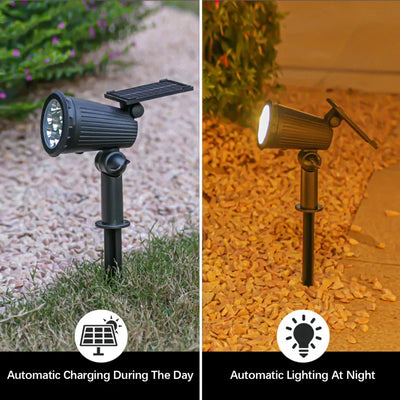Projecteur LED Solaire Extérieur Étanche pour Jardin, Pelouse et Passerelle