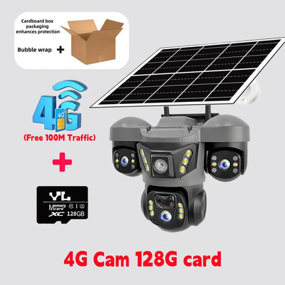 Caméra Solaire 4G Extérieure Triple Objectif - vue 7
