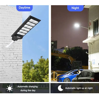 Réverbère Solaire Extérieur avec Détecteur de Mouvement Radar, Étanche
