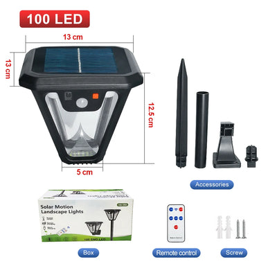Lampe Solaire Extérieur Murale et sur Pied Commande à Distance