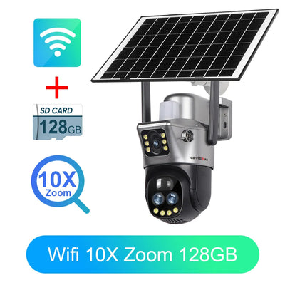 Caméra solaire de surveillance étanche pour jardin