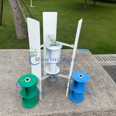 Éolienne Verticale 5 kW à 10 kW 12V 24V 48V MPPT Hybride
