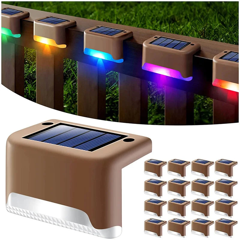Lampes Solaires de Clôture et Terrasse Multicolores, Pack Modulable, Étanche