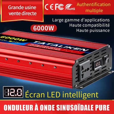 Convertisseur Solaire Onde Pure 8000W 12V/24V