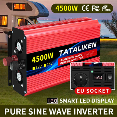 Convertisseur Solaire Onde Pure 12V 24V 220V