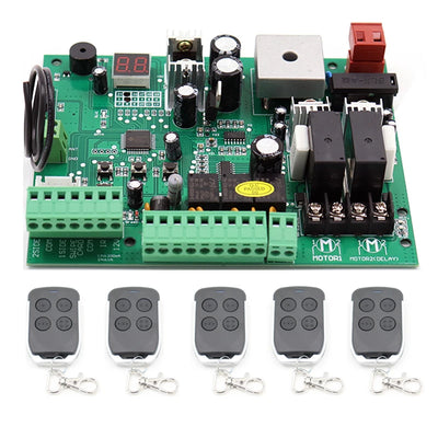 Panneau de Commande Portail Battant Solaire 24V Télécommande