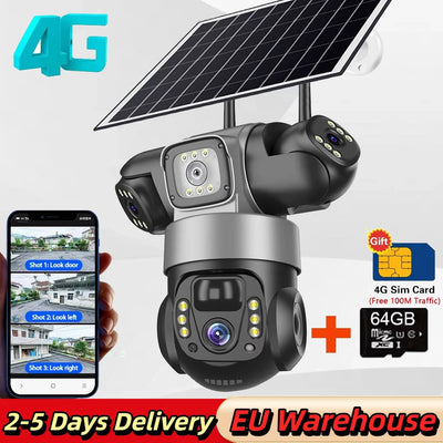 Caméra Solaire Surveillance Extérieure 4G Wifi - vue 9
