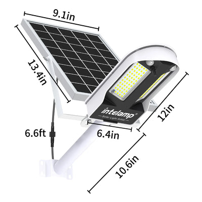 Projecteur Solaire LED 3500lm Capteur de Mouvement Applique Murale