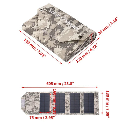 Panneau Solaire Pliable 60W 80W 100W Camping
