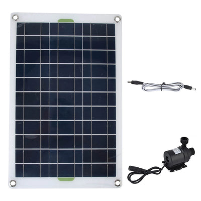 Kit Pompe Solaire 800 L/h 12V Silencieuse pour Jardin