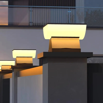 Lampe Solaire de Pilier Inox Extérieure Étanche - vue 2