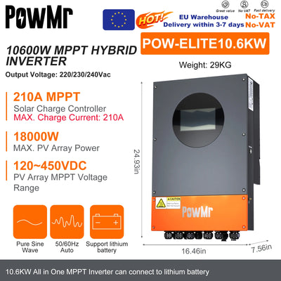 Onduleur Solaire Hybride 10,6 kW 48V MPPT - vue 6