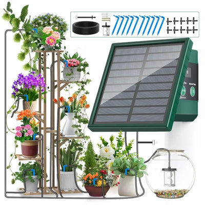 Système d'Irrigation Goutte-à-Goutte Solaire de Jardin