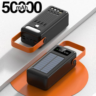 Batterie Externe Solaire à Panneau 100000mAh