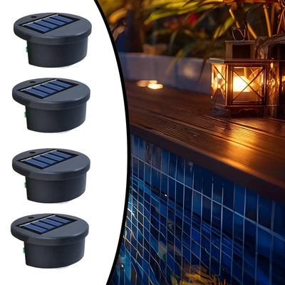 Lampe Solaire Étanche Lot de 4 pour Terrasse et Jardin