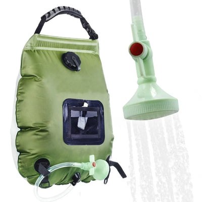 Sac de Douche Solaire 20 L Kaki Surf et Pêche