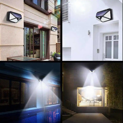 Applique Murale Solaire Extérieur Détecteur de Mouvement 100 LED