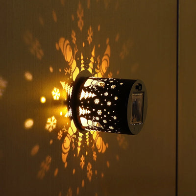 Applique Solaire Bonhomme de Neige LED Étanche pour Clôture