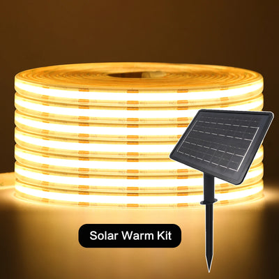Ruban LED Solaire Extérieur COB 480 Diodes Étanche IP65