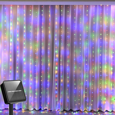 Rideau Lumineux Solaire 300 LED Étanche Noël